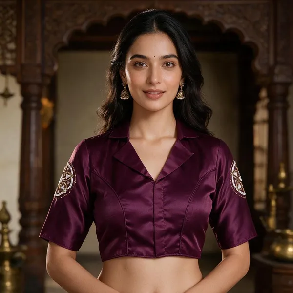 Wine_Blouse_Satin_For_Women