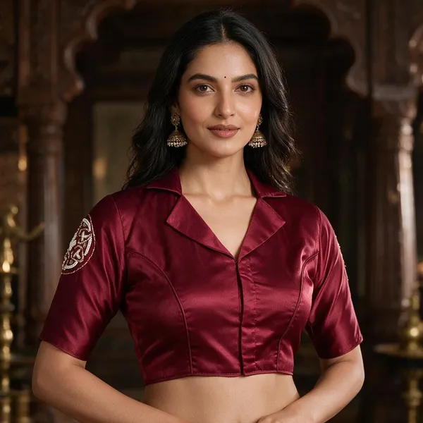 Maroon_Blouse_Satin_For_Women