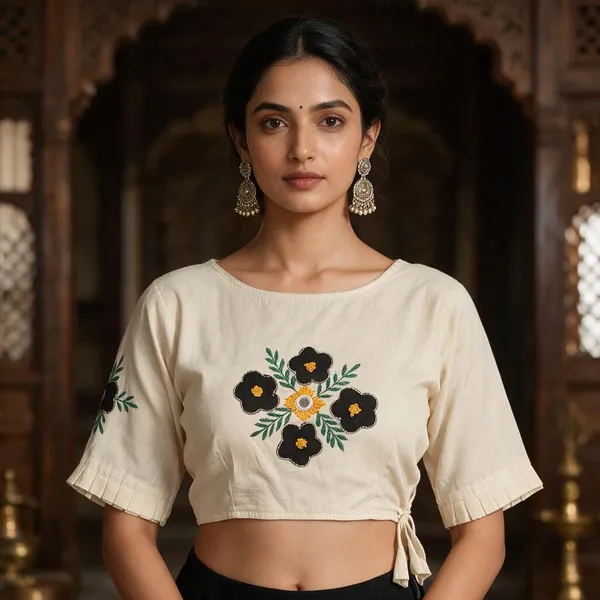Offwhite_Blouse_Khadi_Cotton_For_Women