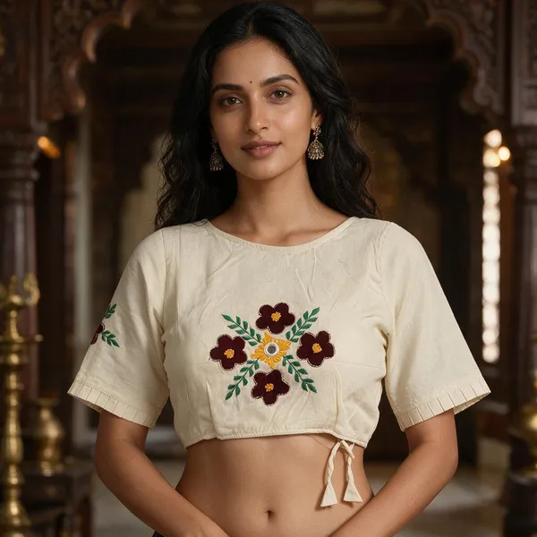 Offwhite_Blouse_Khadi_Cotton_For_Women