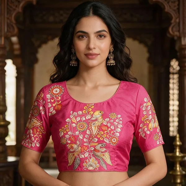 Pink_Blouse_silk_For_Women