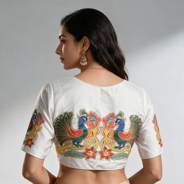 White_Blouse_Pure_Silk_For_Women