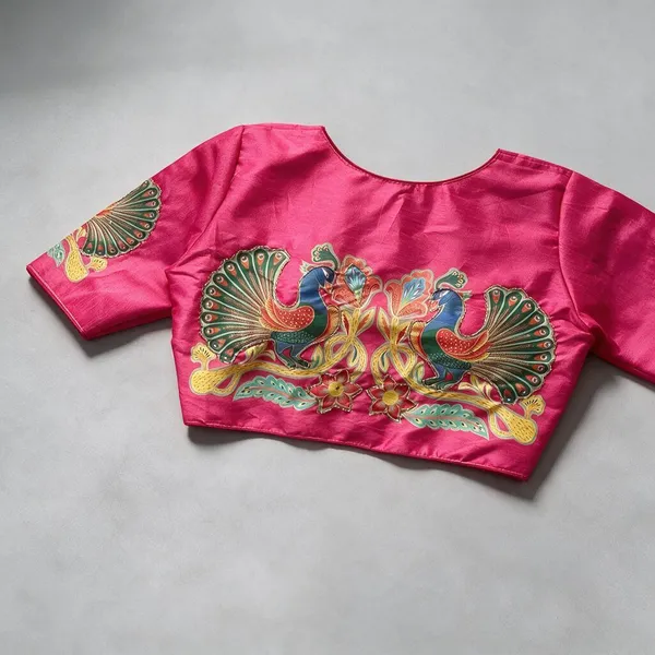 Pink_Blouse_Pure_Silk_For_Women