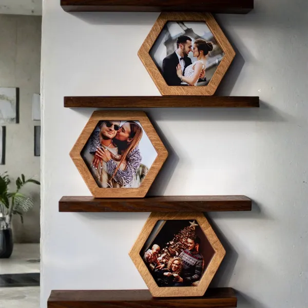 Hexagonal_Wooden_Photo_Frame_For_Home_Decor