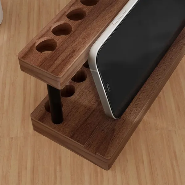 Wooden_Desk_Organizer_With_Phone_Stand_And_Pen_Holder