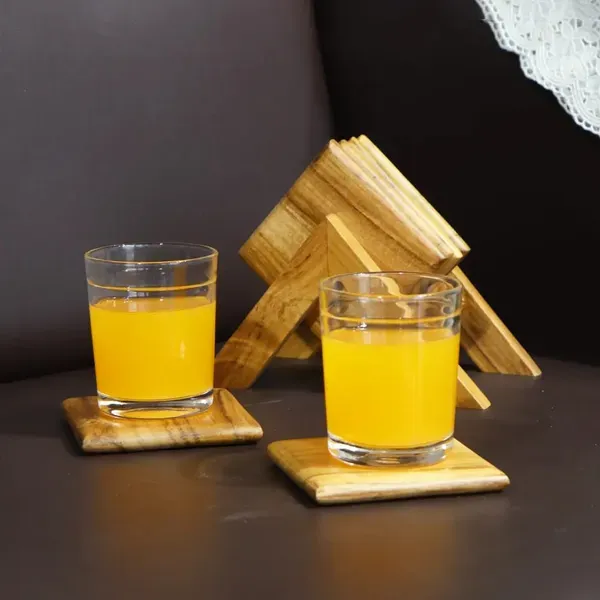 Brown_Square_Teak_Wood_Coaster_Set_Of_6