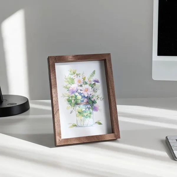 Wooden_Photo_Frame_Set_-_Floral_Art_Print_(Set_Of_2)
