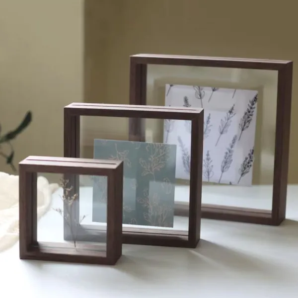 Wooden_Shadow_Box_Photo_Frame_Set_-_Rustic_Brown_(Set_Of_2)