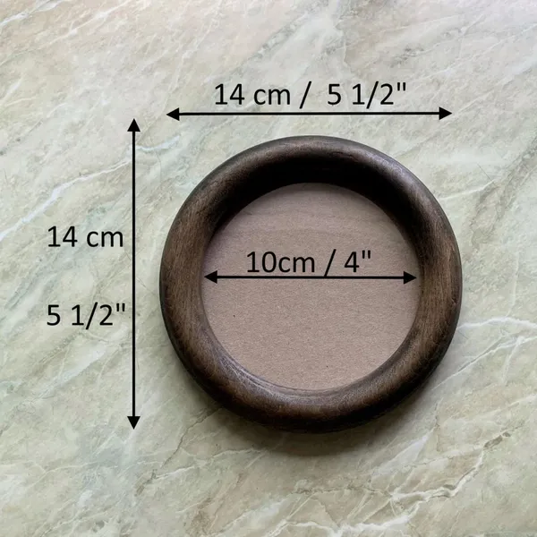 Handcrafted_Wooden_Frame_-_Circle_Design_(14Cm_/_5.5_Inch)