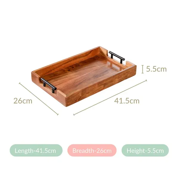 Brown_Wooden_Serving_Tray_With_Handles_Made_From_Teak_Wood