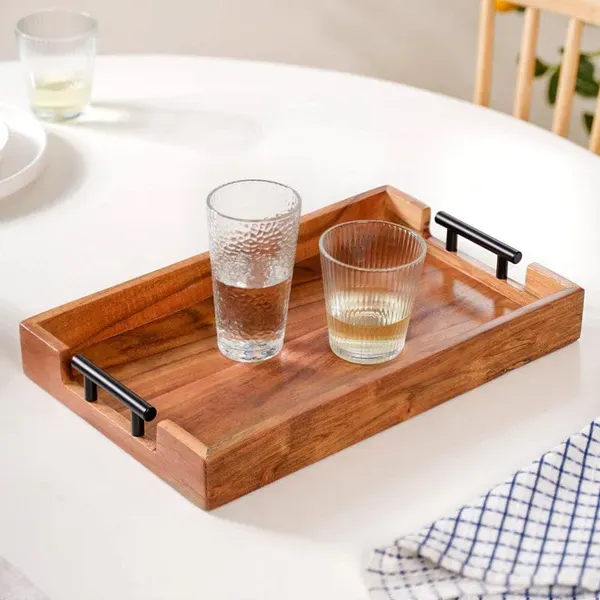 Brown_Wooden_Serving_Tray_With_Handles_Made_From_Teak_Wood