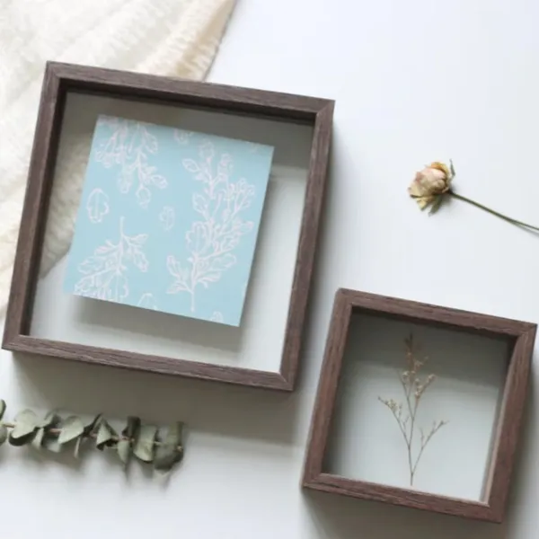 Wooden_Shadow_Box_Photo_Frame_Set_-_Rustic_Brown_(Set_Of_2)
