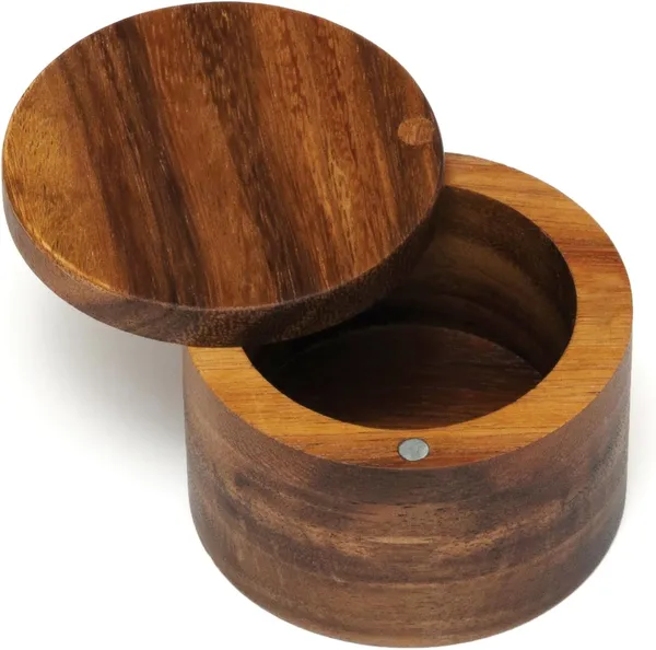 Wooden_Salt_Box_With_Magnetic_Swivel_Lid_And_Spoon