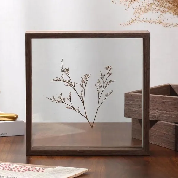 Wooden_Shadow_Box_Photo_Frame_Set_-_Rustic_Brown_(Set_Of_2)