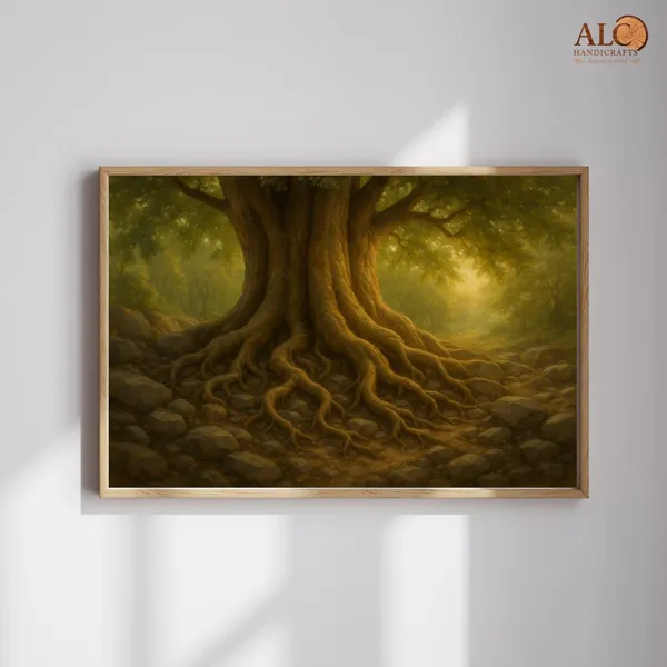 Ancient_Tree_Roots_Wall_Art_-_Mystical_Forest_Canvas_Painting_With_Wooden_Frame(_South-West)