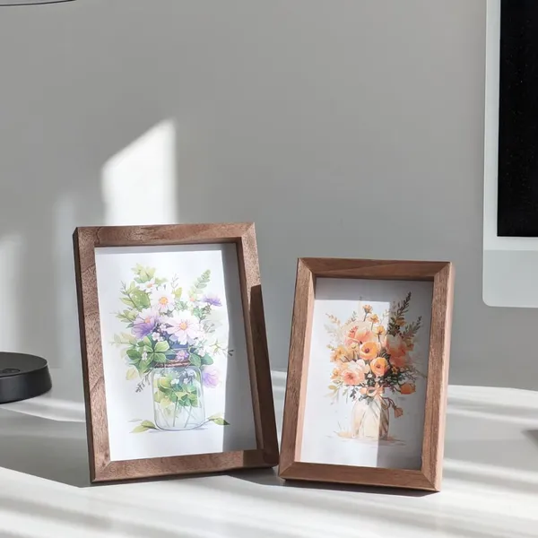 Wooden_Photo_Frame_Set_-_Floral_Art_Print_(Set_Of_2)
