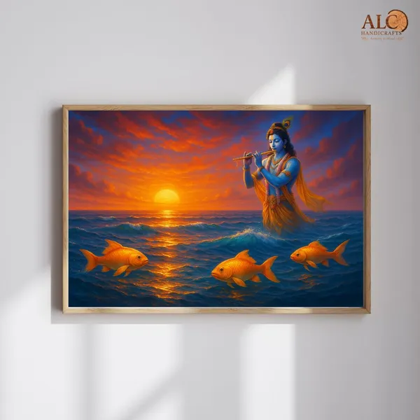 Ocean_Of_Opportunities_Krishna_Wall_Painting_With_Golden_Fishes_-_Motivational_Home_Decor_Art_For_West