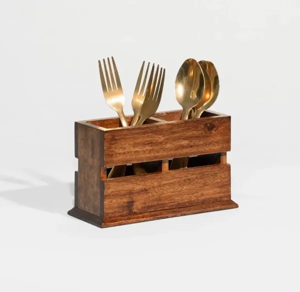 Brown_Brown_Wooden_Cutlery_Holder_Crafted_From_Teak_Wood