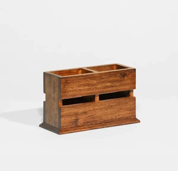 Brown_Brown_Wooden_Cutlery_Holder_Crafted_From_Teak_Wood