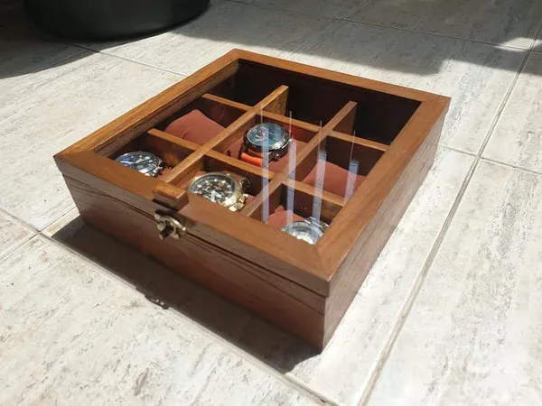 Brown_Teak_Wood_Watch_Box_Organizer_With_9_Divider
