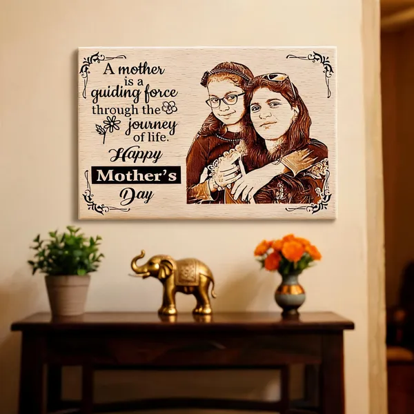 Customizable_Engraved_On_Wood_Mother's_Day_Special_Frame_For_Mothers'_Birthday
