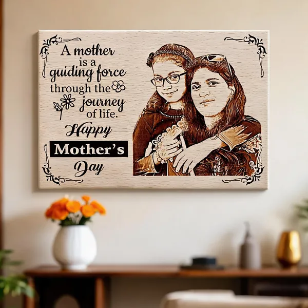 Customizable_Engraved_On_Wood_Mother's_Day_Special_Frame_For_Mothers'_Birthday