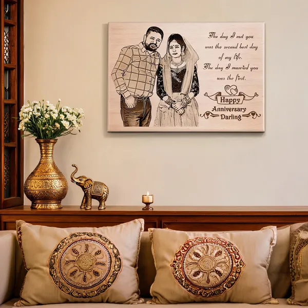 Customizable_Couple_Photo_Engraved_On_Wood_Frame_For_1St_Anniversary