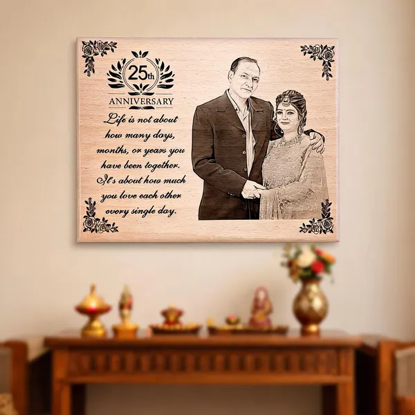 Quarter_Century_Of_Love_Frame_For_25Th_Anniversary_|_Engraved_On_Wood