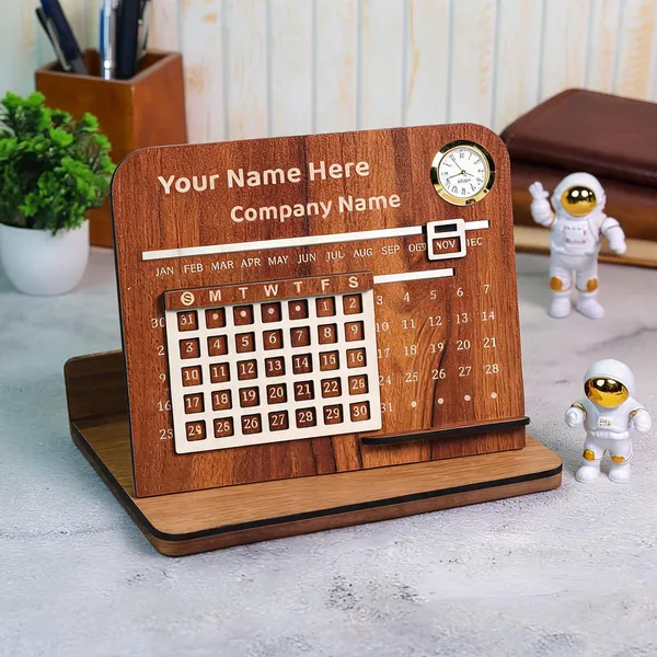 Customizable_Calendar_Engraved_On_Wood_Desk_Frame_For_For_Desk