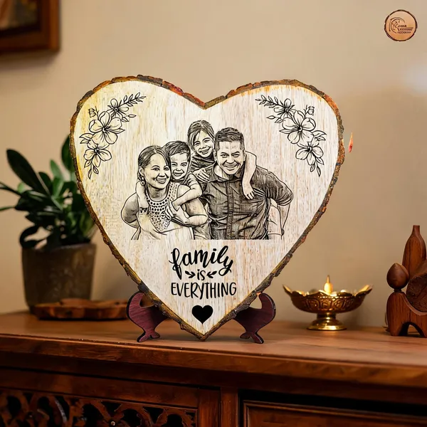 Customizable_Engraved_On_Wood_Photo_Frame_Heart_Shape