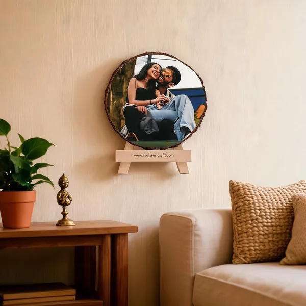 Customizable_Uv_Printed_Photo_Frame_Round_Shape_|_Engraved_On_Wood