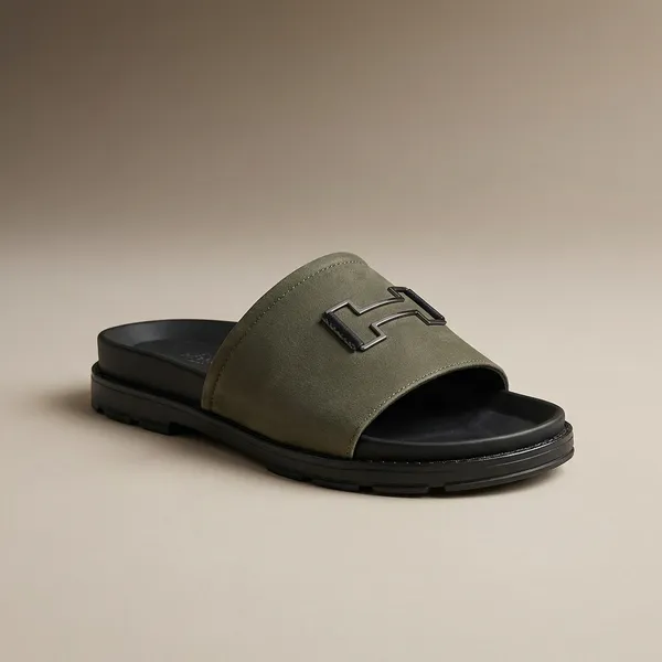 Stylish_Slip-On_Sandals_With_Metallic_H-Buckle_Detail