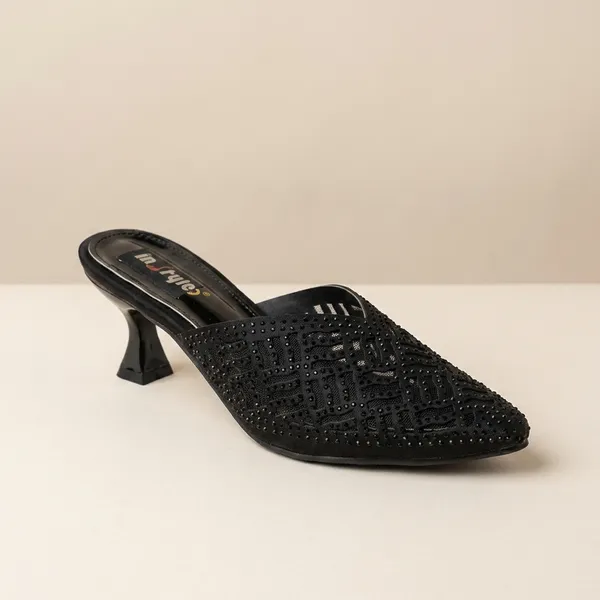 Black_Beaded_Pointed_Toe_Mule_Heels_For_Women