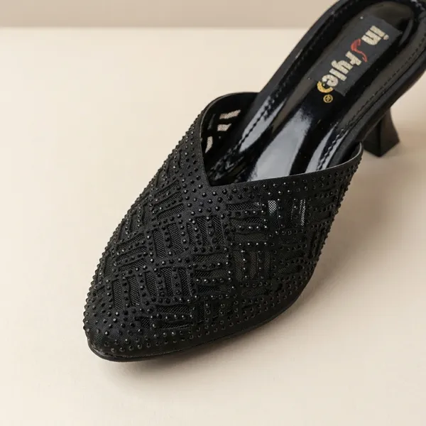 Black_Beaded_Pointed_Toe_Mule_Heels_For_Women