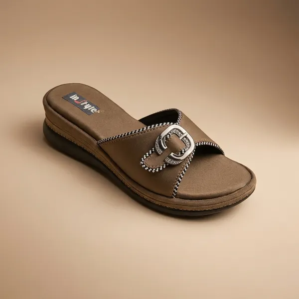 Stylish_Beige_Slide_Sandals_With_Decorative_Chain_Detail