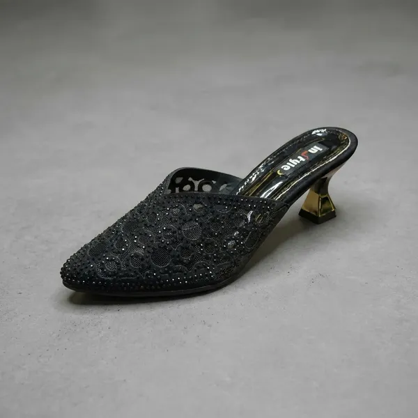 Black_Embellished_Kitten_Heel_Mules_For_Women