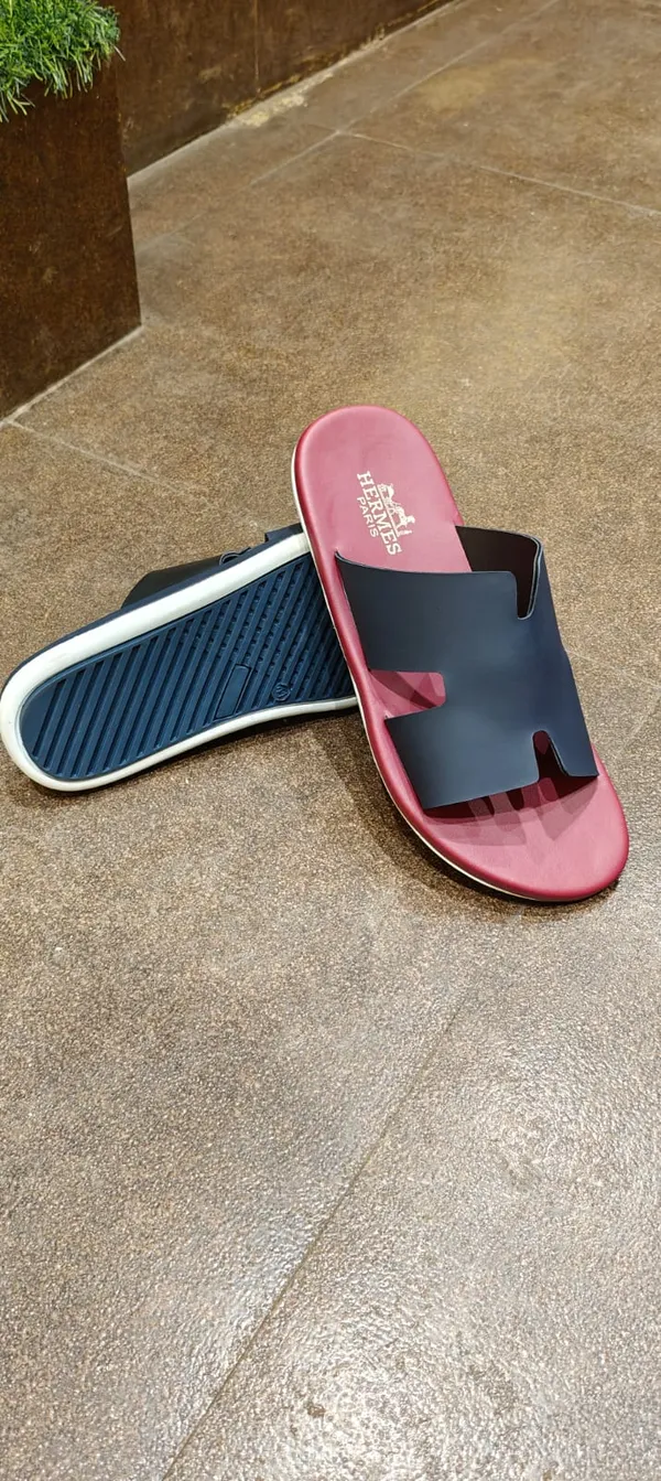 Stylish_Men'S_Dual-Tone_Flip-Flops_-_Pink_&_Navy_Blue