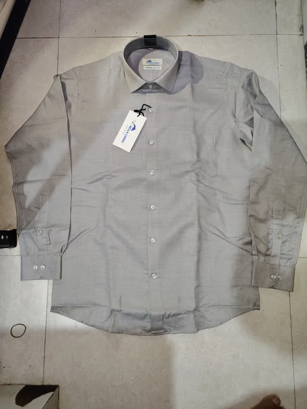 Men's_Formal_Long_Sleeve_Shirt_-_Light_Grey_And_Light_Blue