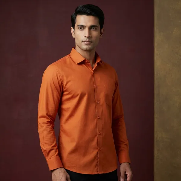 Men's_Formal_Orange_Full_Sleeve_Shirt