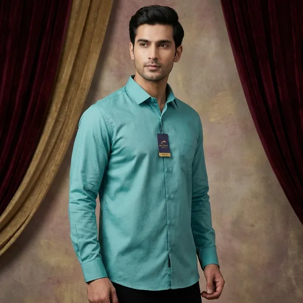 Men's_Turquoise_Blue_Full_Sleeve_Formal_Shirt