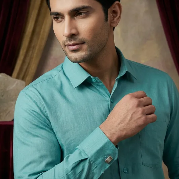 Men's_Turquoise_Blue_Full_Sleeve_Formal_Shirt