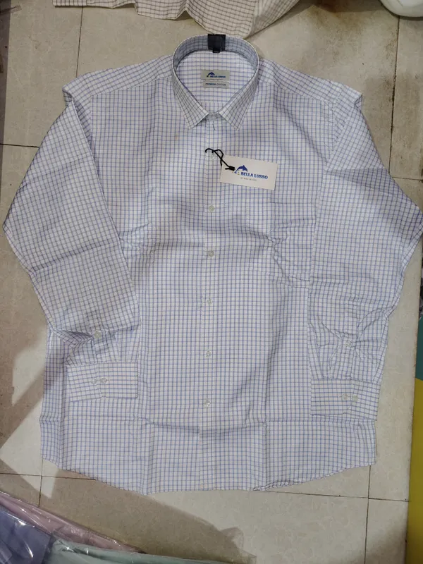 Men's_Full_Sleeve_Checkered_Formal_Shirt_-_Light_Blue