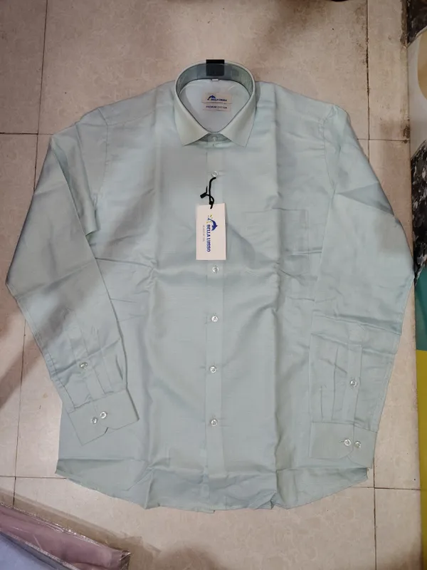 Men's_Full_Sleeve_Checkered_Formal_Shirt_-_Light_Blue_And_Green