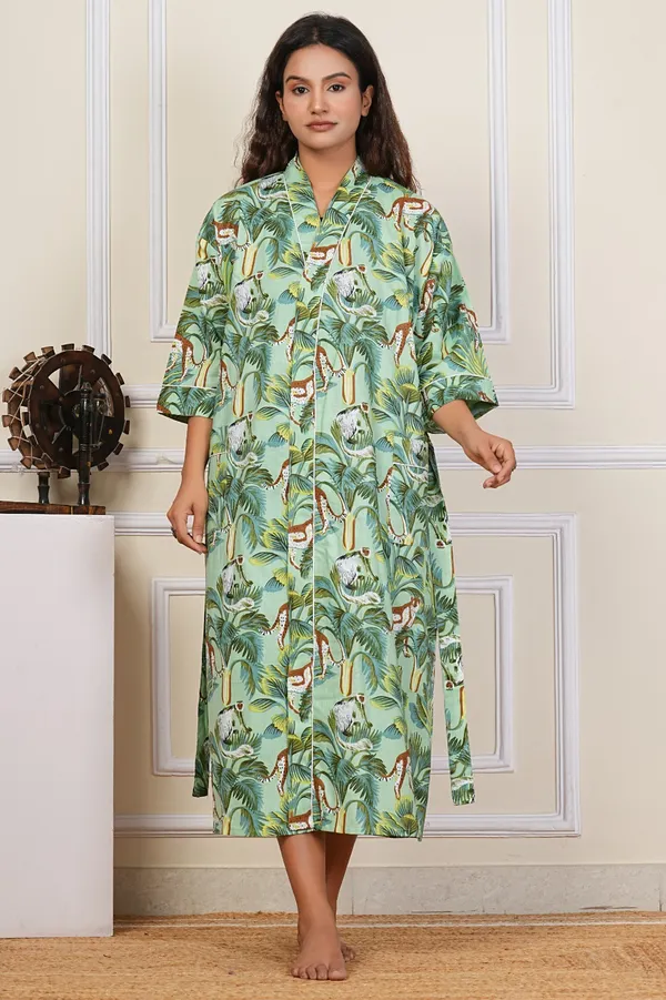 Tropical_Jungle_Print_Kimono_Robe_-_Green