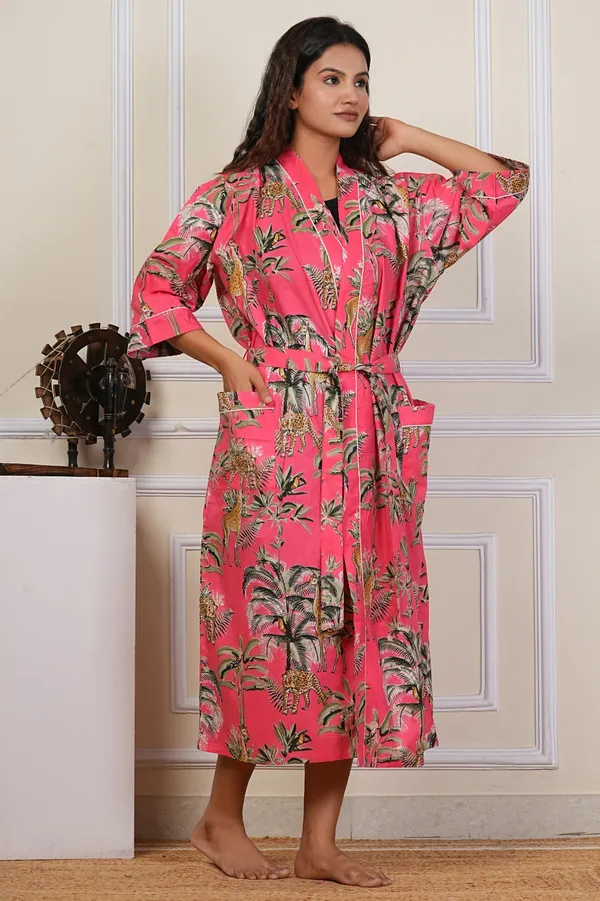 Pink_Tropical_Print_Kimono_Robe