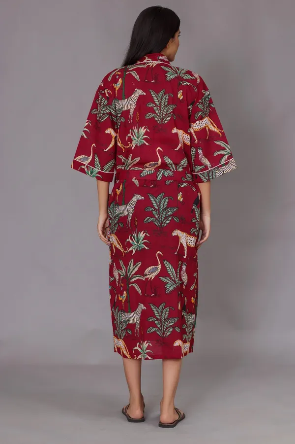 Red_Printed_Jungle_Safari_Bathrobe_For_Women