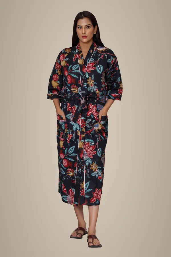 Floral_Embroidered_Black_Satin_Bathrobe_With_Shawl_Collar_And_Pockets