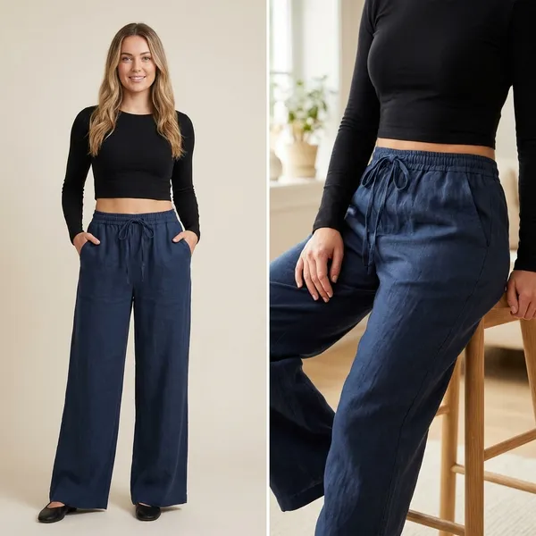 Blue_Premium_Linen_Wide_Leg_Palazzo