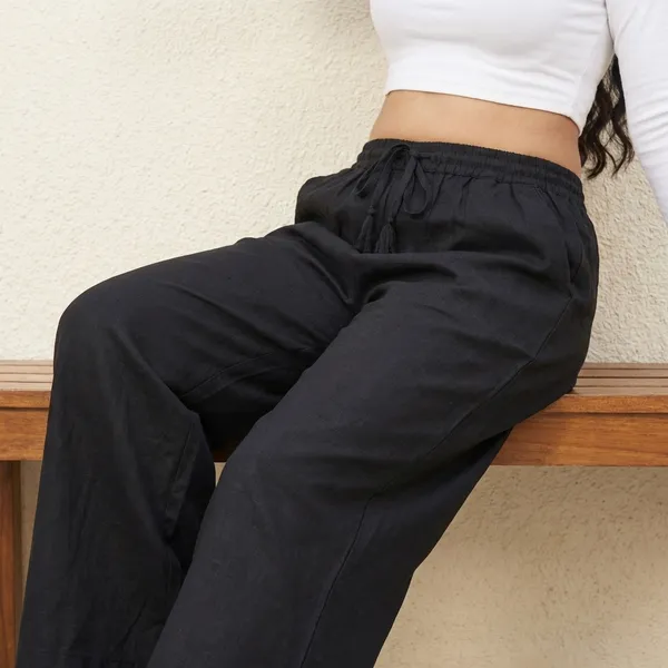 Black_Premium_Linen_Wide_Leg_Palazzo