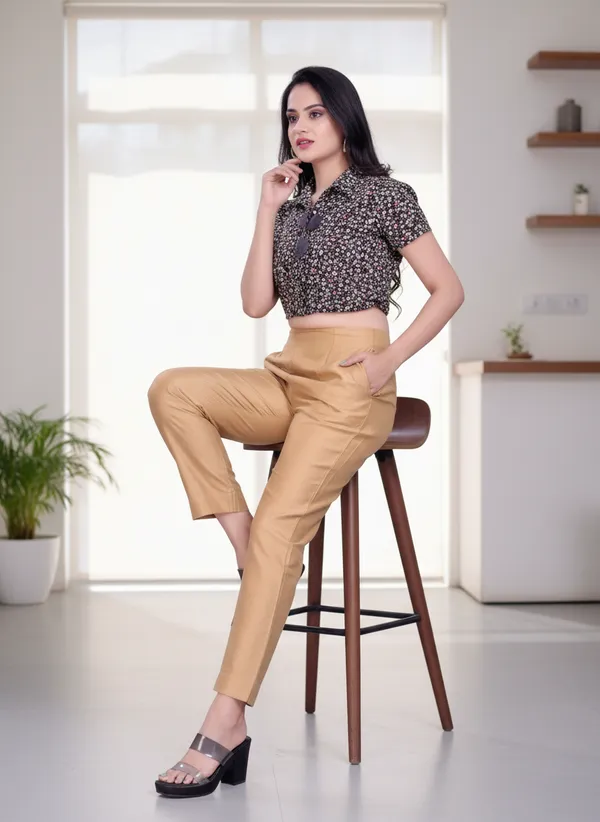Golden_Premium_Cotton_Silk_Straight_Pant